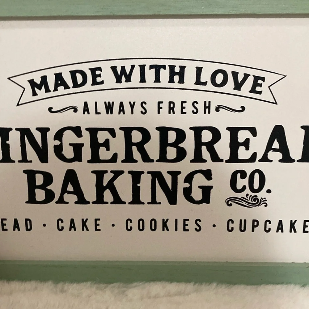 Target BP 2019 Christmas Gingerbread Baking Sign